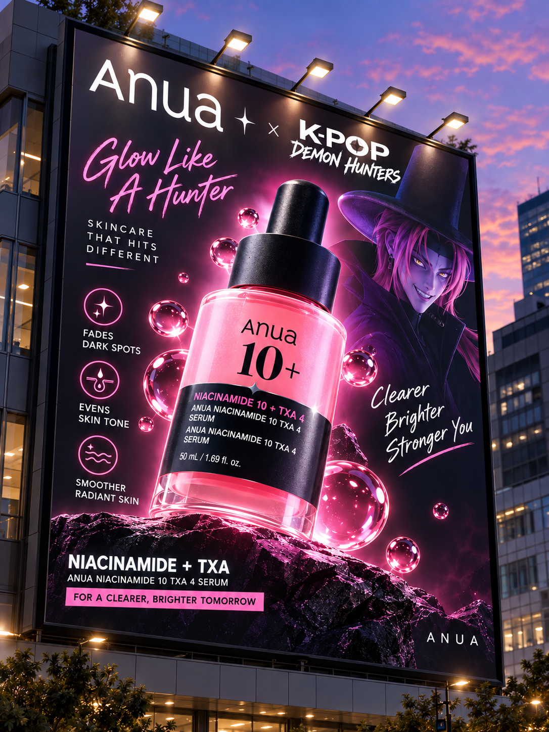 Anua Kpop Demon Hunters LIMITED EDITION Niacinamide 10+ TXA 3 Serum 50ml