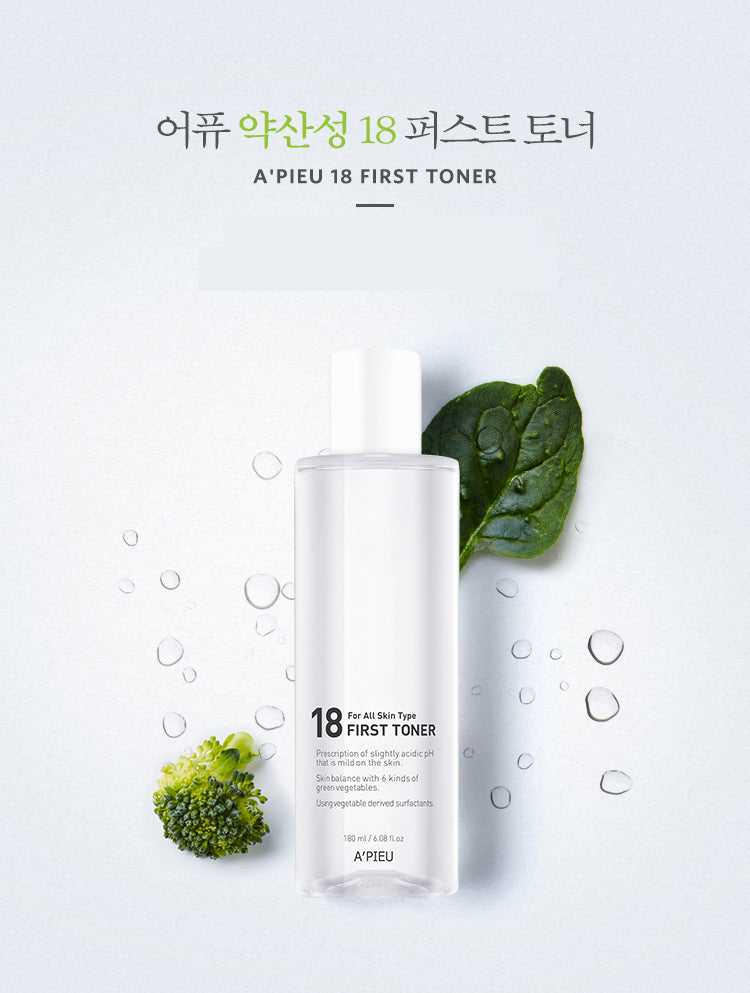Apieu 18 First Toner 180ml