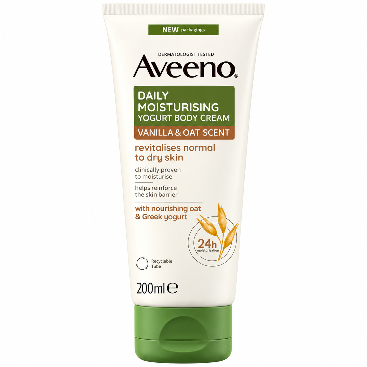 Aveeno Daily Moisturising Yogurt Body Cream Tube 200ml
