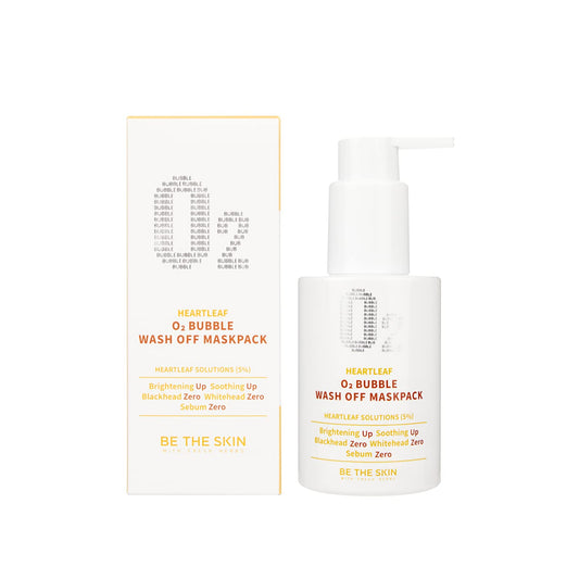 Be The Skin Heartleaf O2 Bubble Wash Off Maskpack 120g