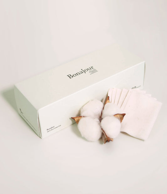 Bonajour (Official) 3 layer Pure Cotton Pads 80EA