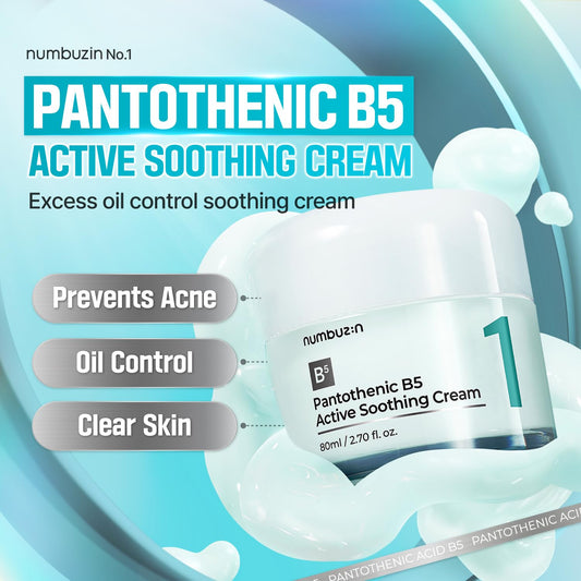 Numbuzin No 1 Pantothenic B5 Active Soothing Cream 80ml