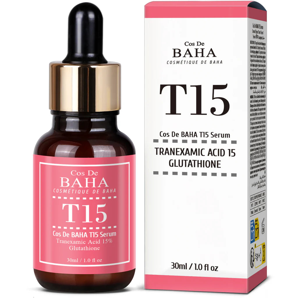 COS DE BAHA (T15) Tranexamic Acid 15% Glutathione Serum 30ml Gotimoy.Com COS DE BAHA (T15) Tranexamic Acid 15% Glutathione Serum 30ml Gotimoy.Com