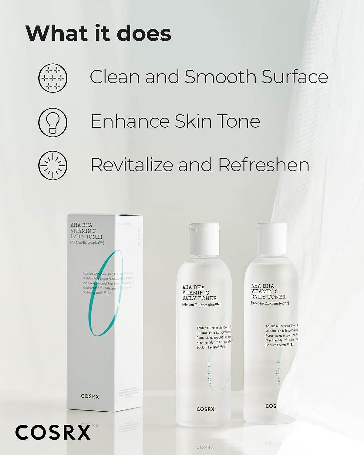 COSRX (Official) Refresh ABC AHA BHA Vitamin C Daily Toner 150ml