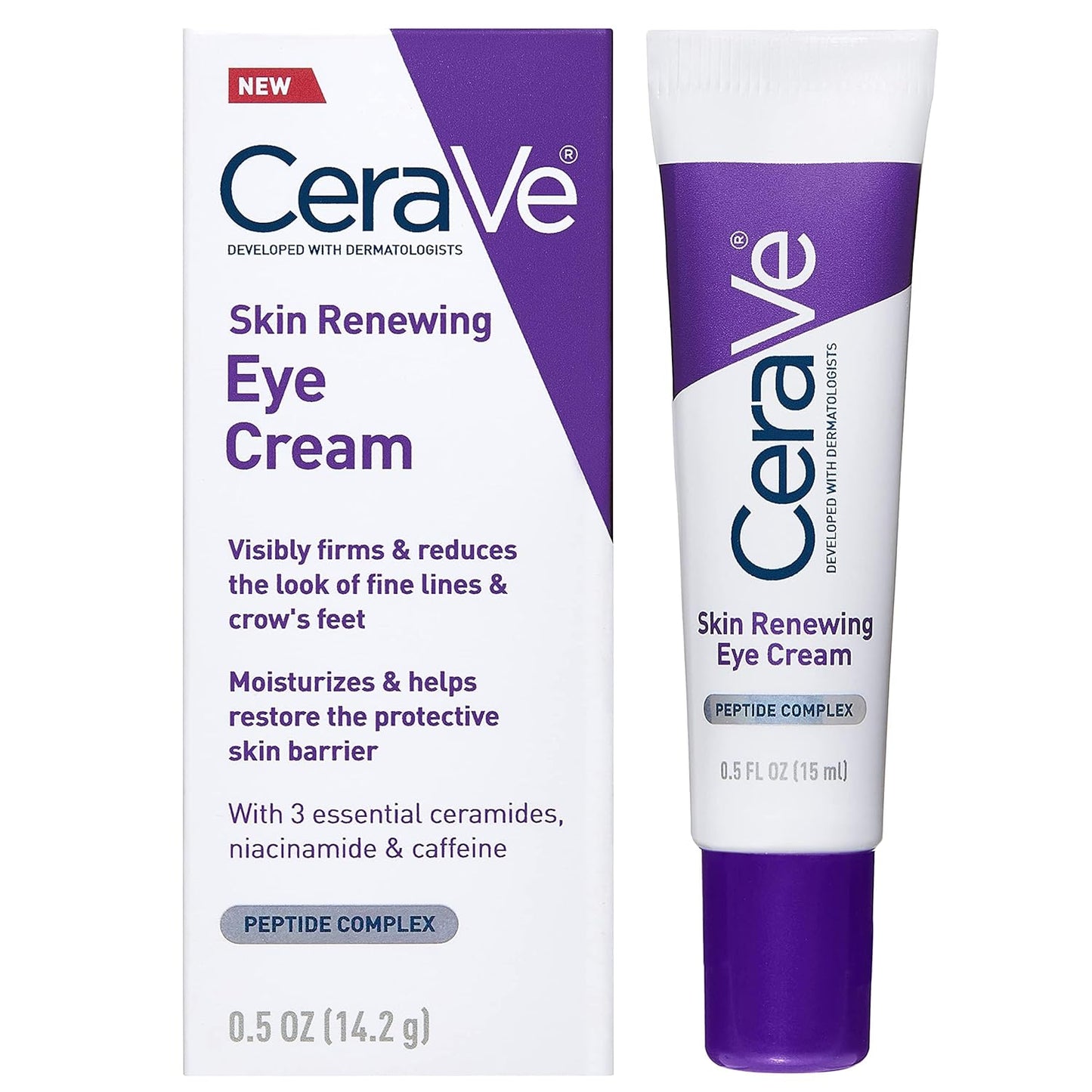 CeraVe Skin Renewing Eye Cream for reduce fine lines and restore protective skin barrier at eye area