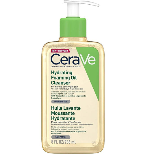 CeraVe (UK/France) Hydrating Foaming Oil Cleanser For Normal To Very Dry Skin 236ml