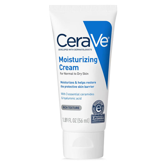 CeraVe Moisturizing Cream Normal To Dry Skin for travel friends size for regular tour partner to hydrate the skin and restore the skin's protective barrier.
