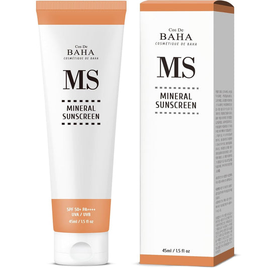 Cos De Baha (MS) Mineral Sunscreen SPF 50+ PA++++ Cream 45ml