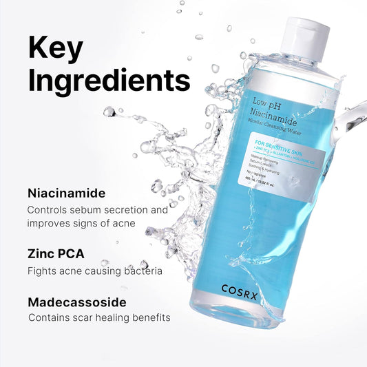 Cosrx (Official) Low Ph Niacinamide Micellar Cleansing Water 400ml