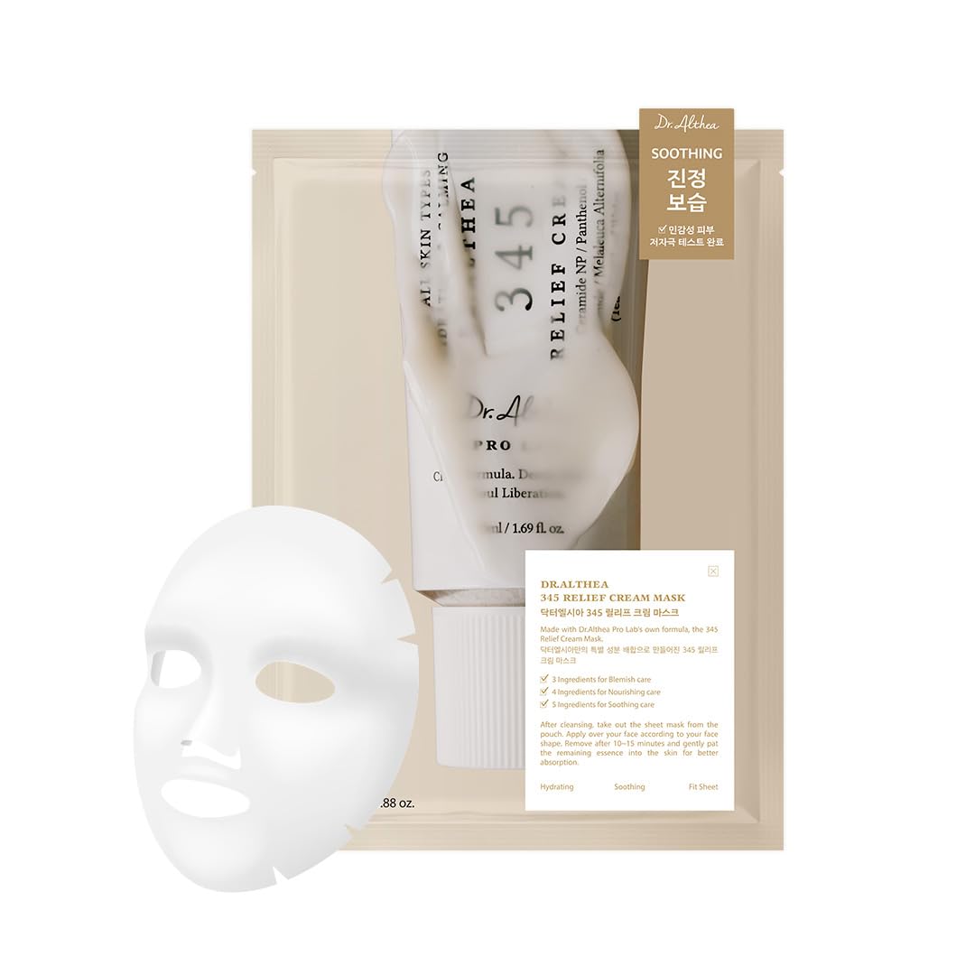 Dr Althea 345 Relief Cream Face Sheet Mask 25g (1ea)