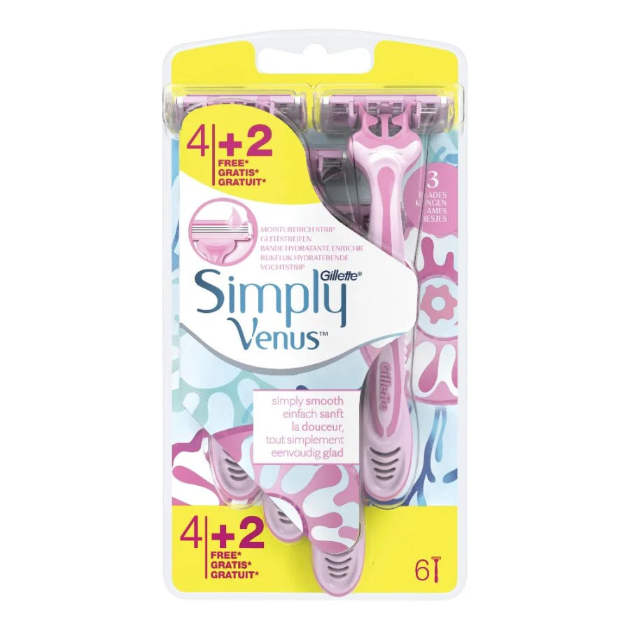 Gillette Simply Venus Simply Smooth Disposable Razors 6pcs