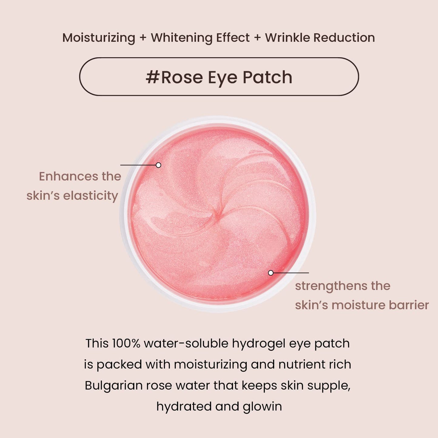 HEIMISH (Official) Bulgarian Rose Water Hydrogel Eye Patch 60pcs