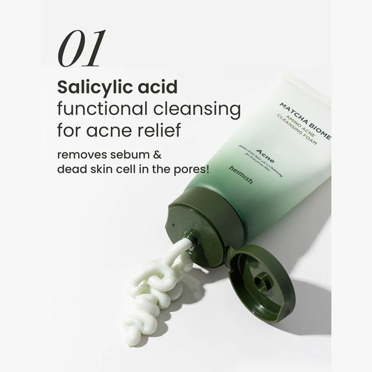 HEIMISH (Official) Matcha Biome Amino Acne Cleansing Foam MINI TRAVEL 30ml
