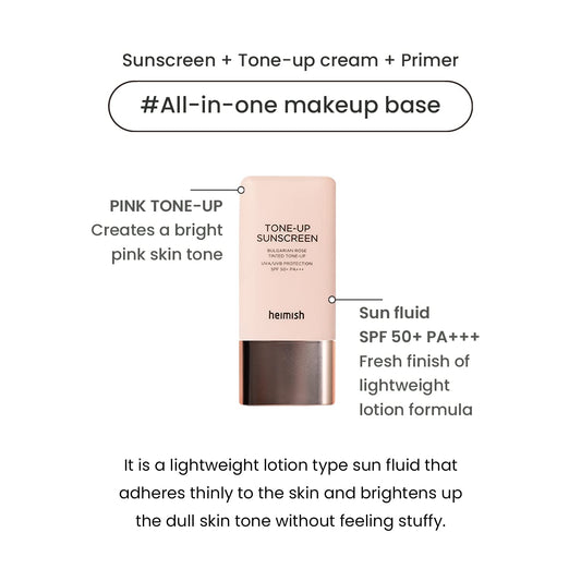 HEIMISH (Official) Bulgarian Rose Tinted Tone Up Sunscreen 30ml