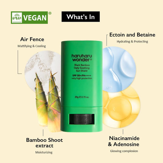 Haruharu Wonder Black Bamboo Daily Soothing Sun Shield 20g