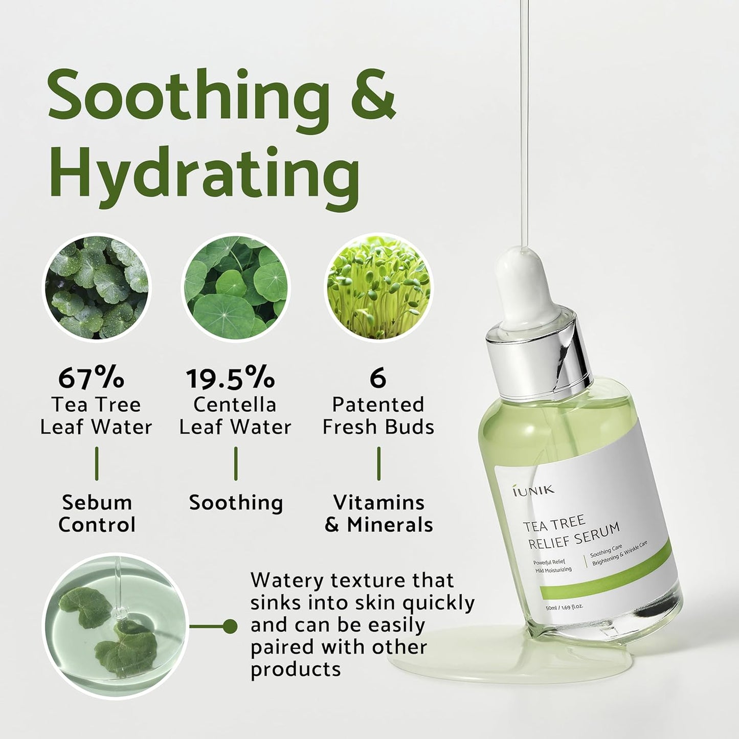 IUNIK Tea Tree Relief Serum 50ml