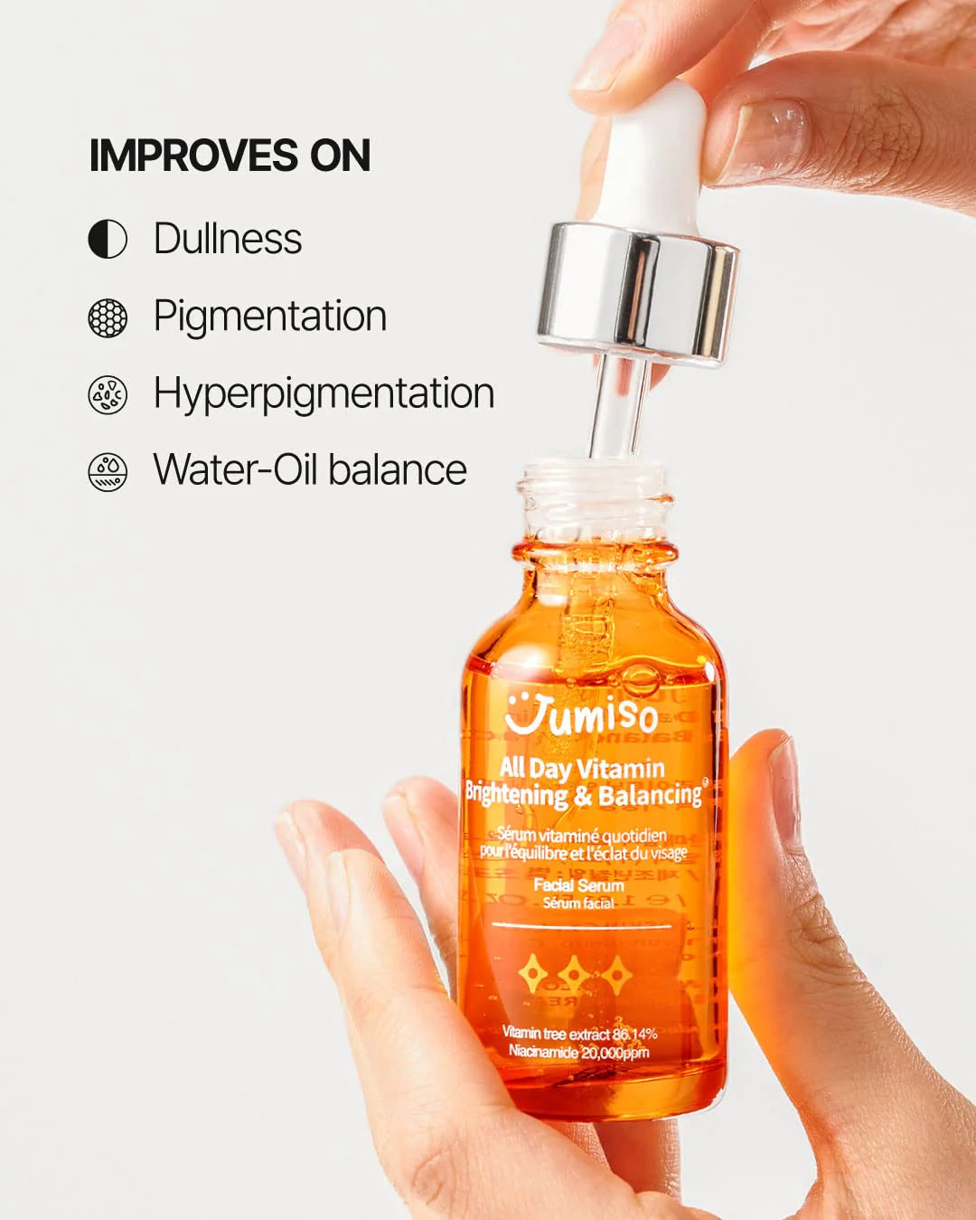 JUMISO All Day Vitamin Brightening & Balancing Facial Serum 30ml