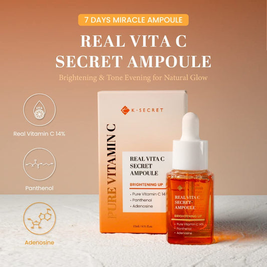 KSECRET SEOUL 1988 (Official) Real Vita C Secret Ampoule 15ml