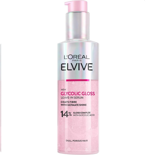 LOreal Paris Elvive 14% Glycolic Gloss Leave In Serum for Dull Hair 150ml
