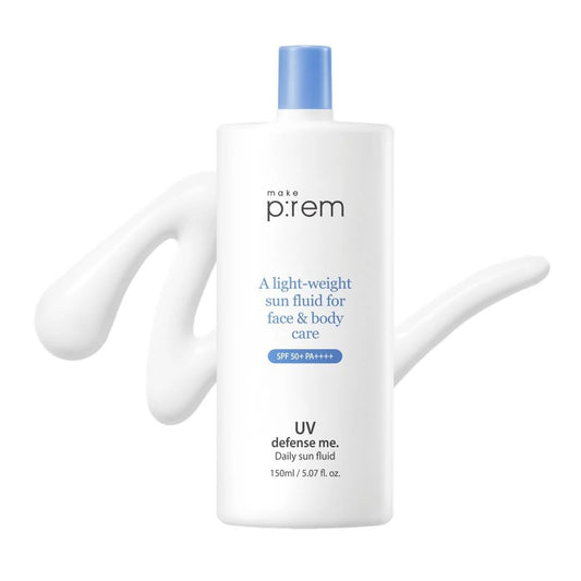 Make Prem UV Defense Me Daily Sun Fluid SPF50 + PA+++ Sunblock 150ml