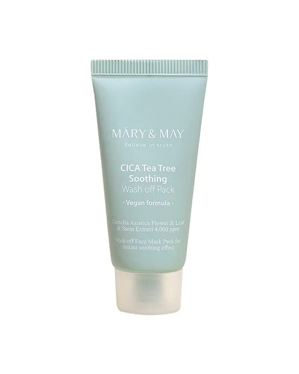 Mary&May Vegan CICA TeaTree Soothing Wash off Pack MINI Travel 30g