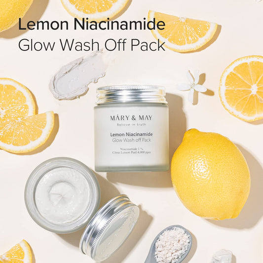 Mary & May Lemon Niacinamide Glow Wash Off Pack 125g