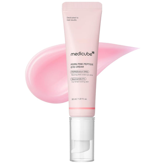 Medicube Peon Pink Peptide Eye Cream on a white background