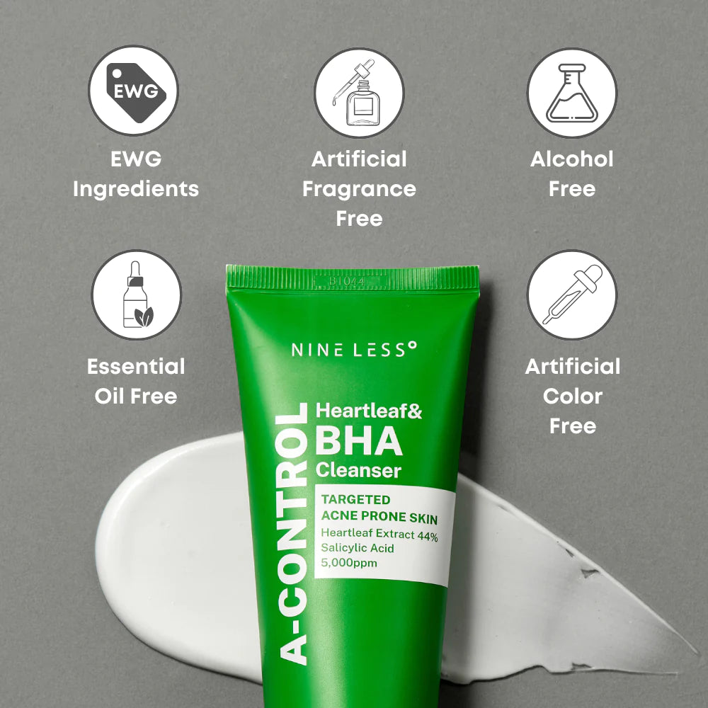 NINELESS A-Control Heartleaf & BHA Cleanser 120ml