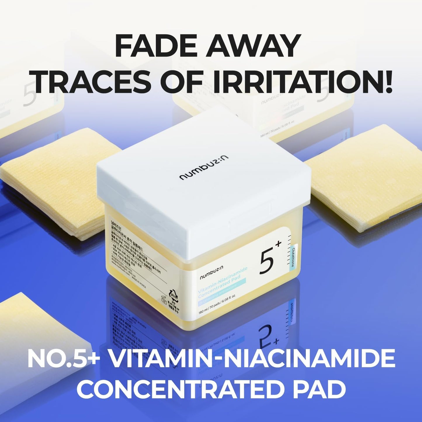 NUMBUZIN No 5 Niacinamide Concentrated Toner Pad 180ml 70 pads