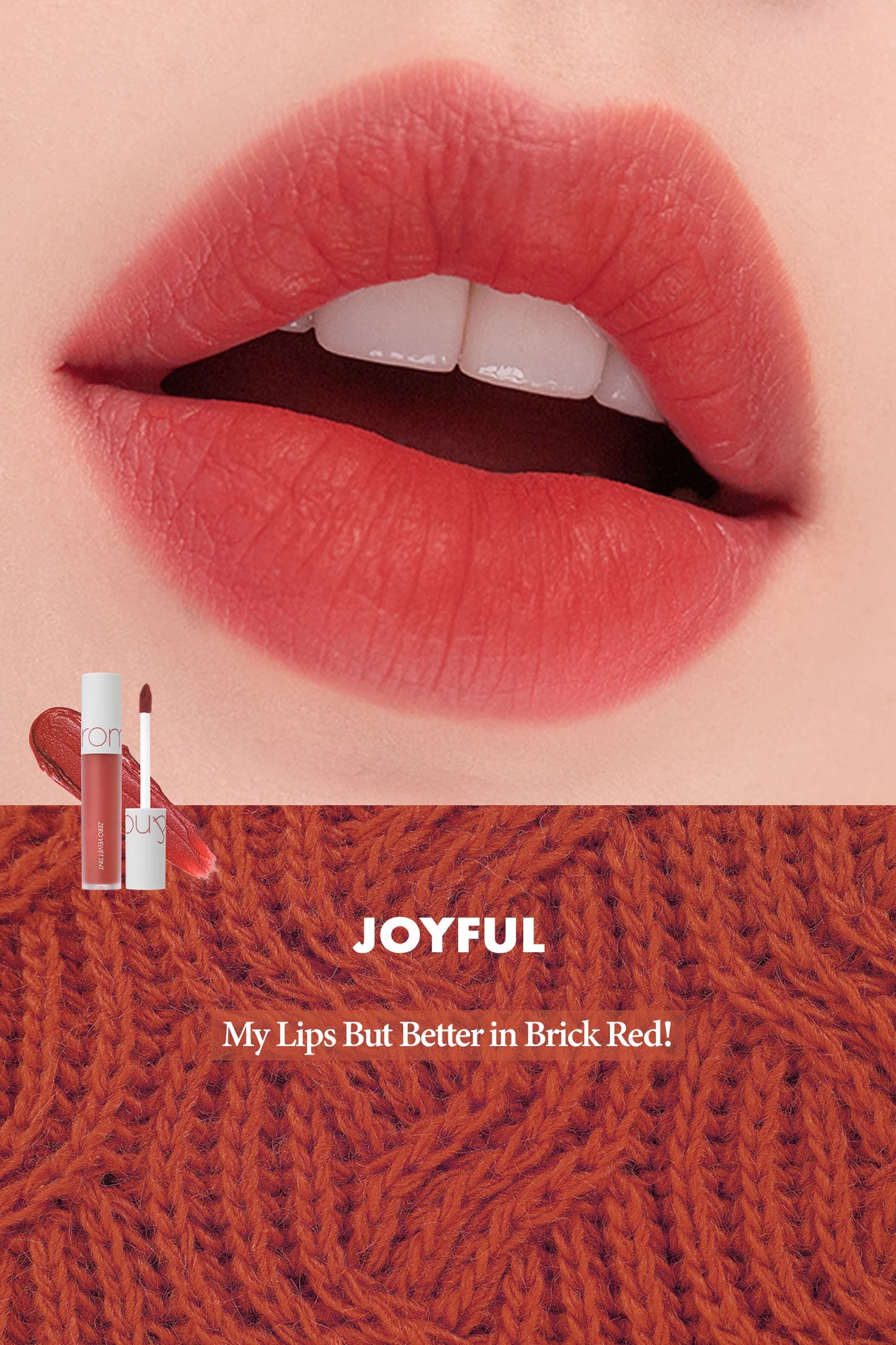 Rom&nd Zero Velvet Tint 02 JOYFUL