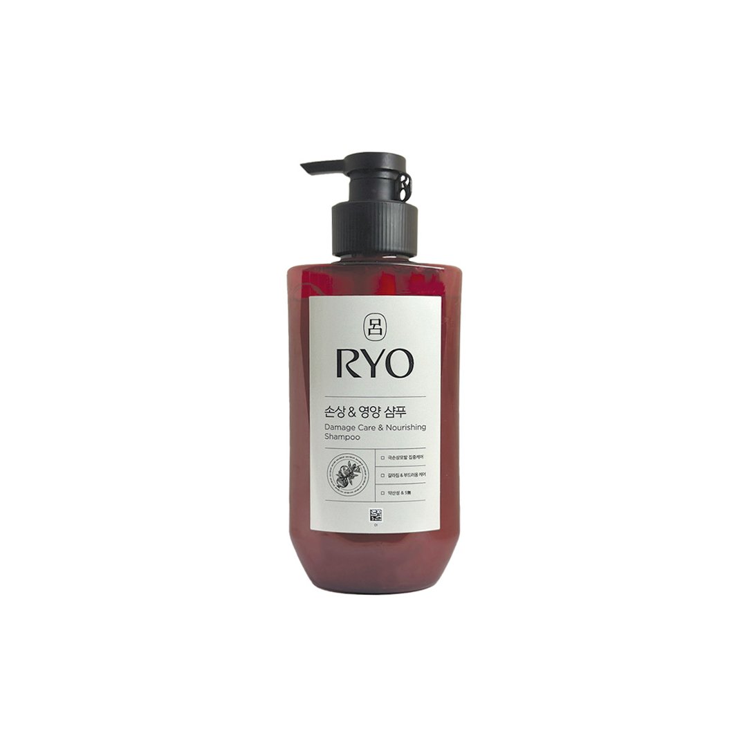 Shampoo bottle with RYO label on a white background. This deeply moisturizing formula enhances softness and shine, controls frizz, and promotes scalp health. Its gentle, low pH composition produces a rich, elastic foam that cleanses effectively without removing essential oils, leaving hair more manageable, stronger, and with improved texture.