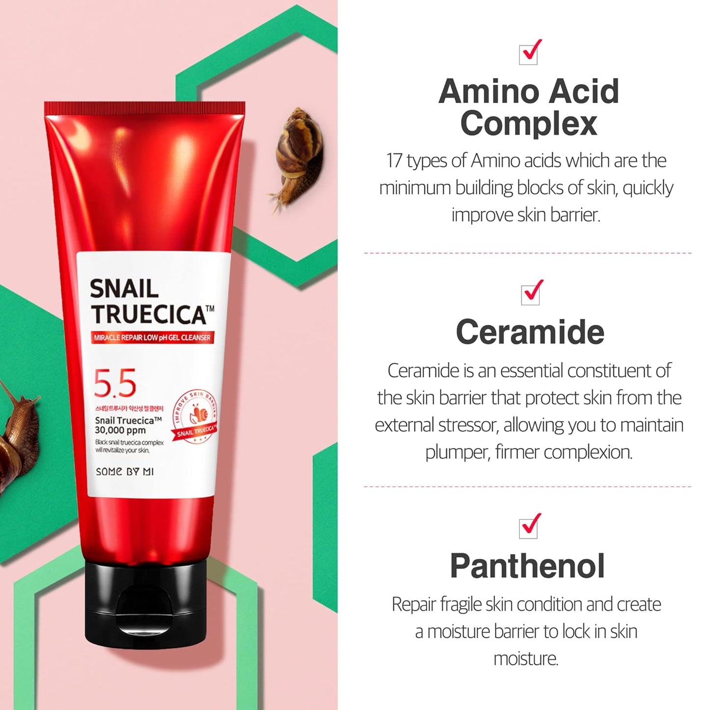 SOME BY MI Snail Truecica Low pH Gel Cleanser 100ml