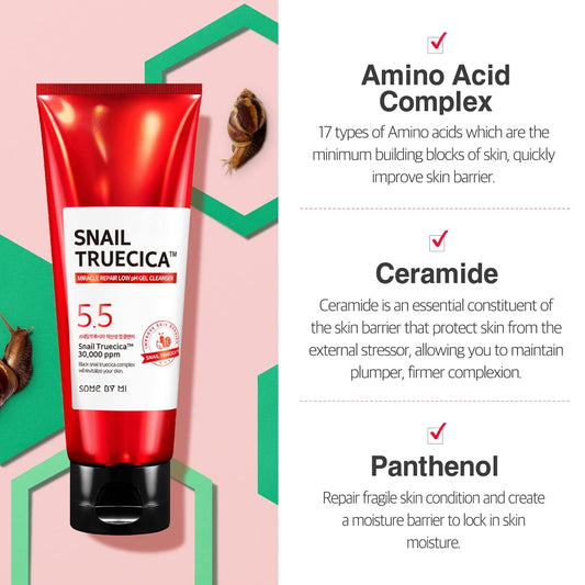 SOME BY MI Snail Truecica Low pH Gel Cleanser 100ml