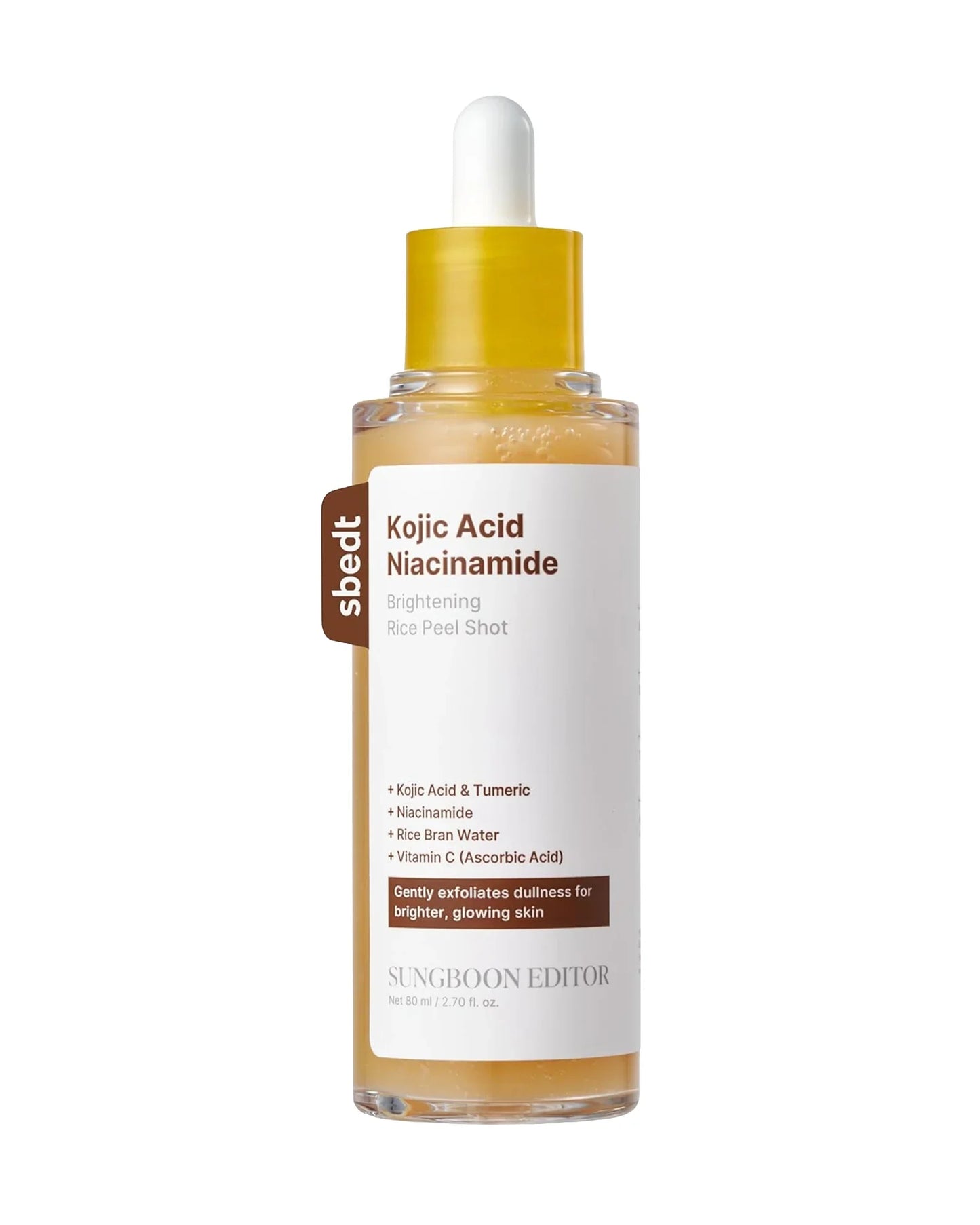 SUNGBOON EDITOR Kojic Acid Niacinamide Brightening Rice Peel Shot 80ml