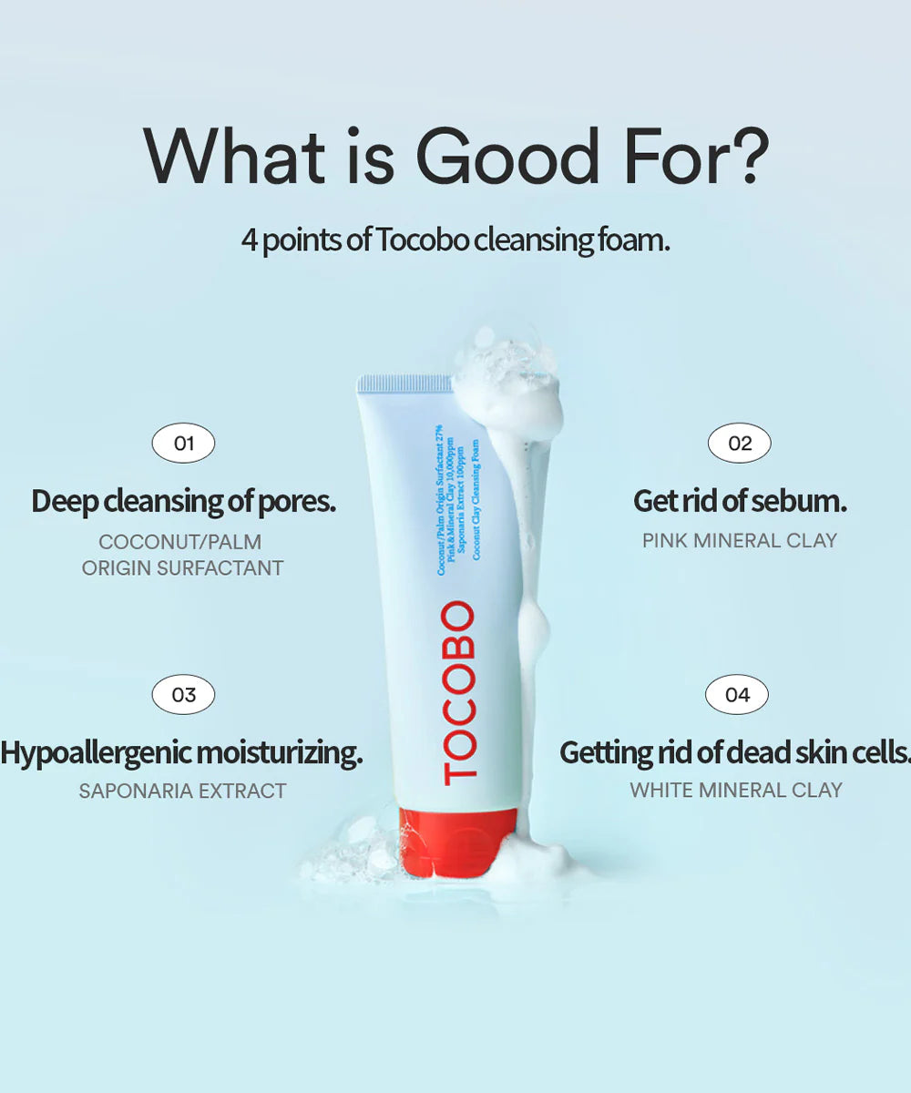 TOCOBO Coconut Clay Cleansing Foam 150ml