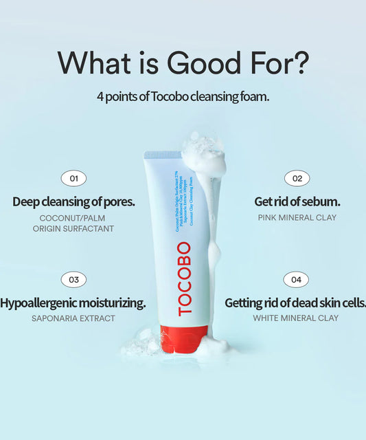 TOCOBO Coconut Clay Cleansing Foam 150ml