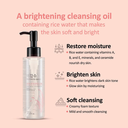 The Face Shop Rice Water Bright LIGHT Cleansing Oil 150ml