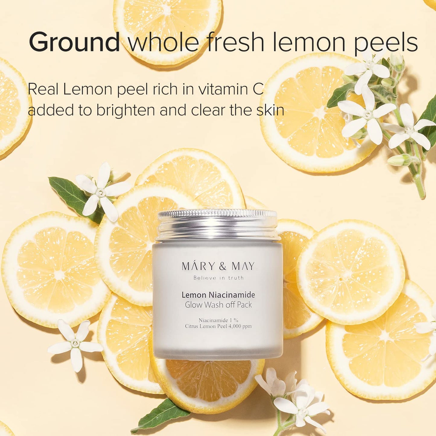 Mary & May Lemon Niacinamide Glow Wash Off Pack 125g