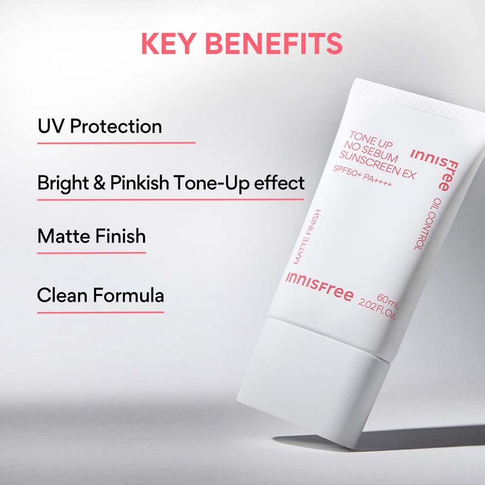 innisfree Tone Up No Sebum SPF50+ Pa++++  Sunscreen EX 60ml