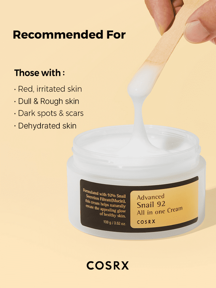 COSRX Advanced Snail 92 All In One Repair Cream benefits