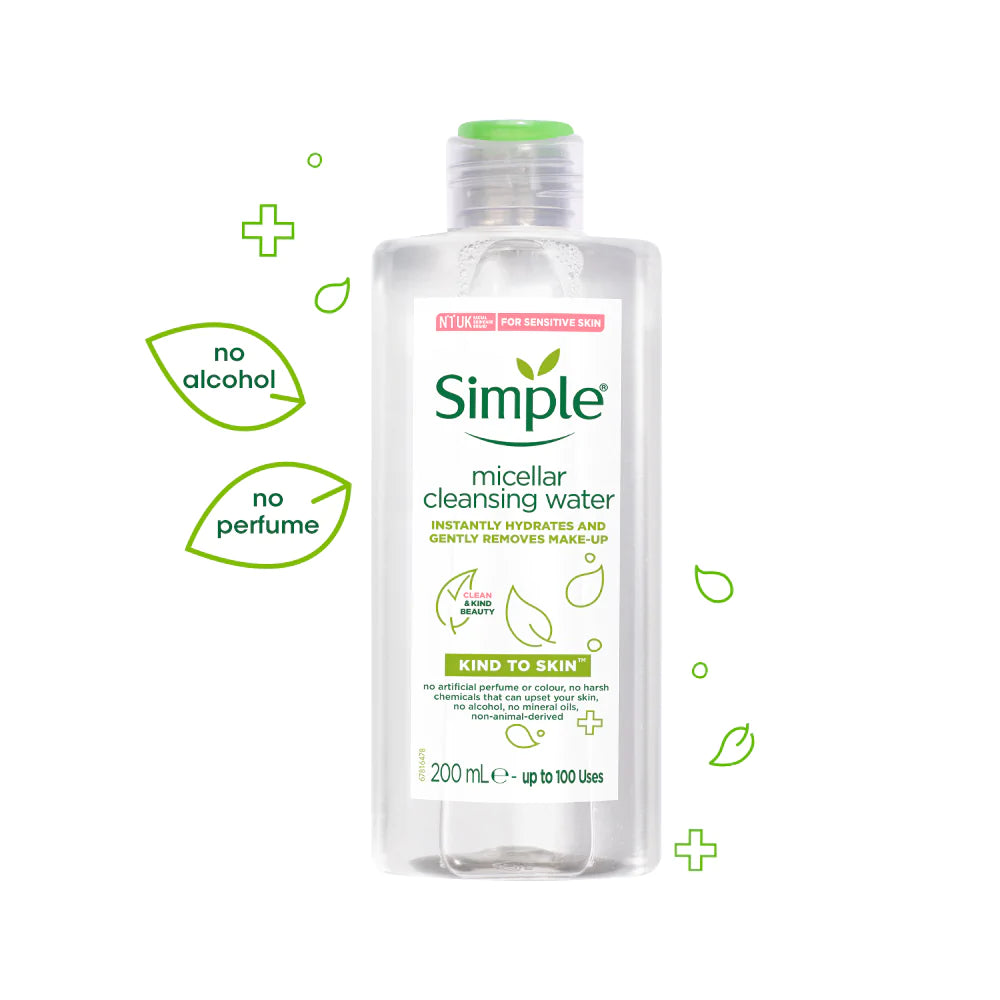 Simple (UK/Poland) Micellar Cleansing Water For Sensitive skin 200ml