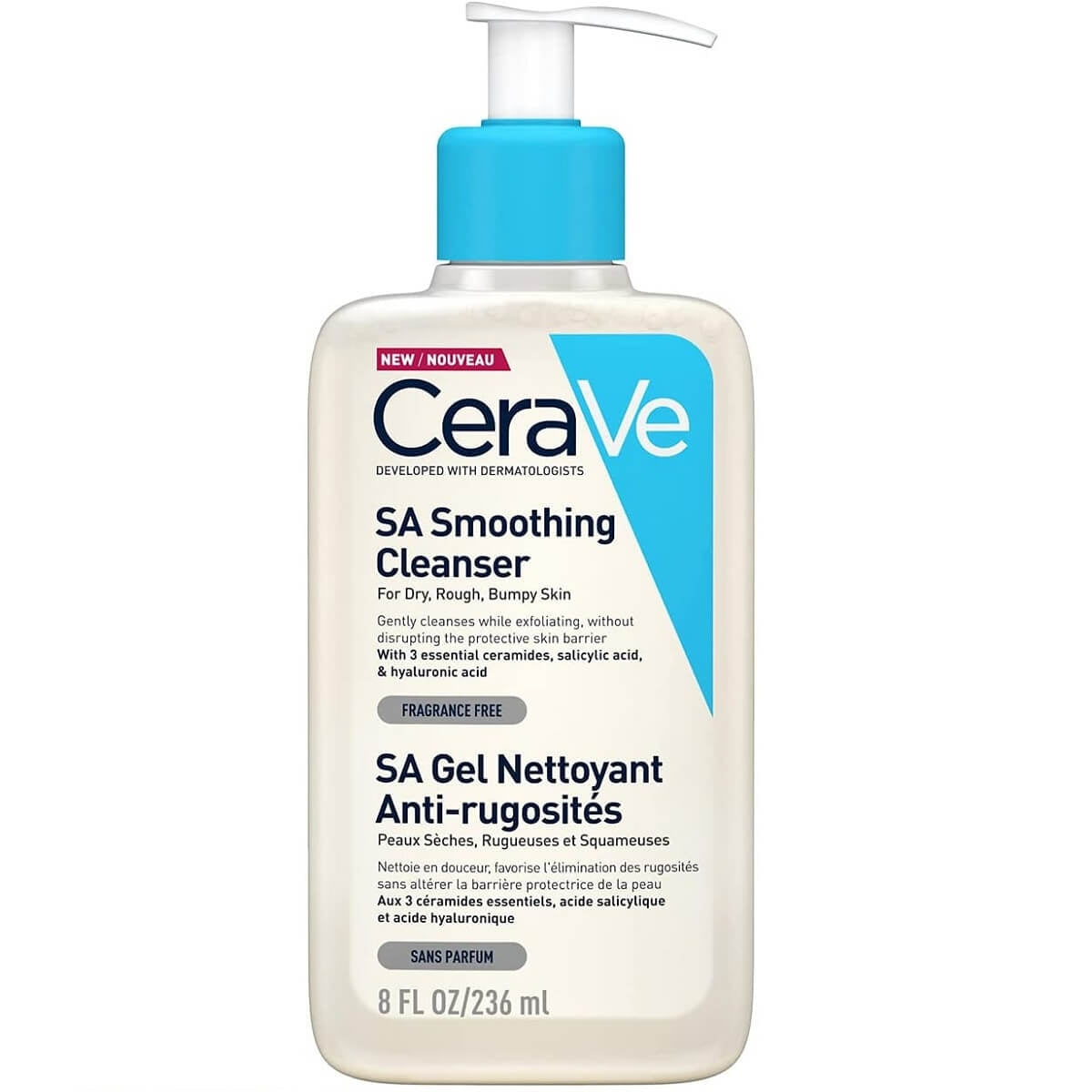 CeraVe (UK) SA Smoothing Cleanser For Dry Rough Bumpy Skin 236ml