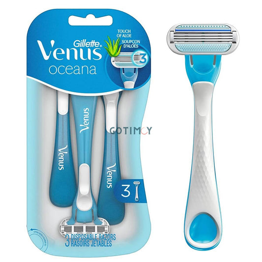 Gillette Venus Oceana Women's Disposable 3 Blade Razors 3 Piece