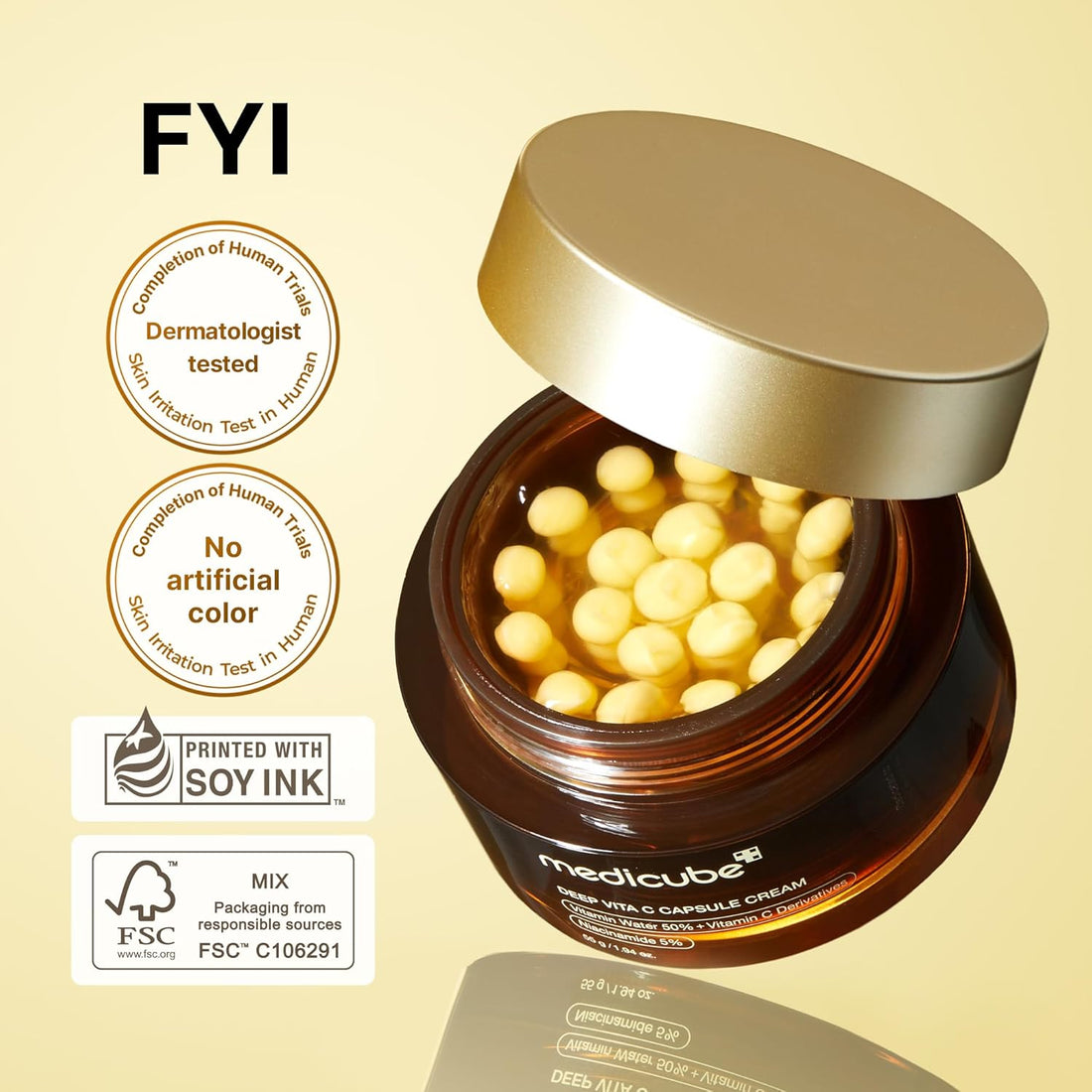 MEDICUBE Deep Vita C Capsule Cream Benefits, Uses & How To Use