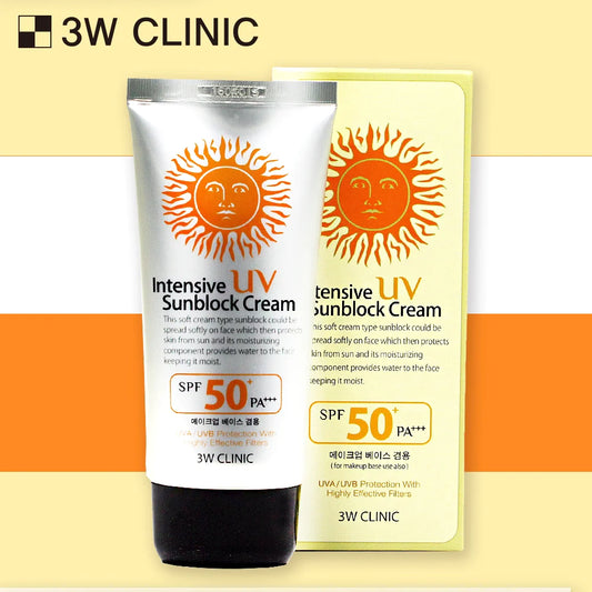3W Clinic Intensive UV Sunblock Cream SPF50+ Pa+++ 70ml