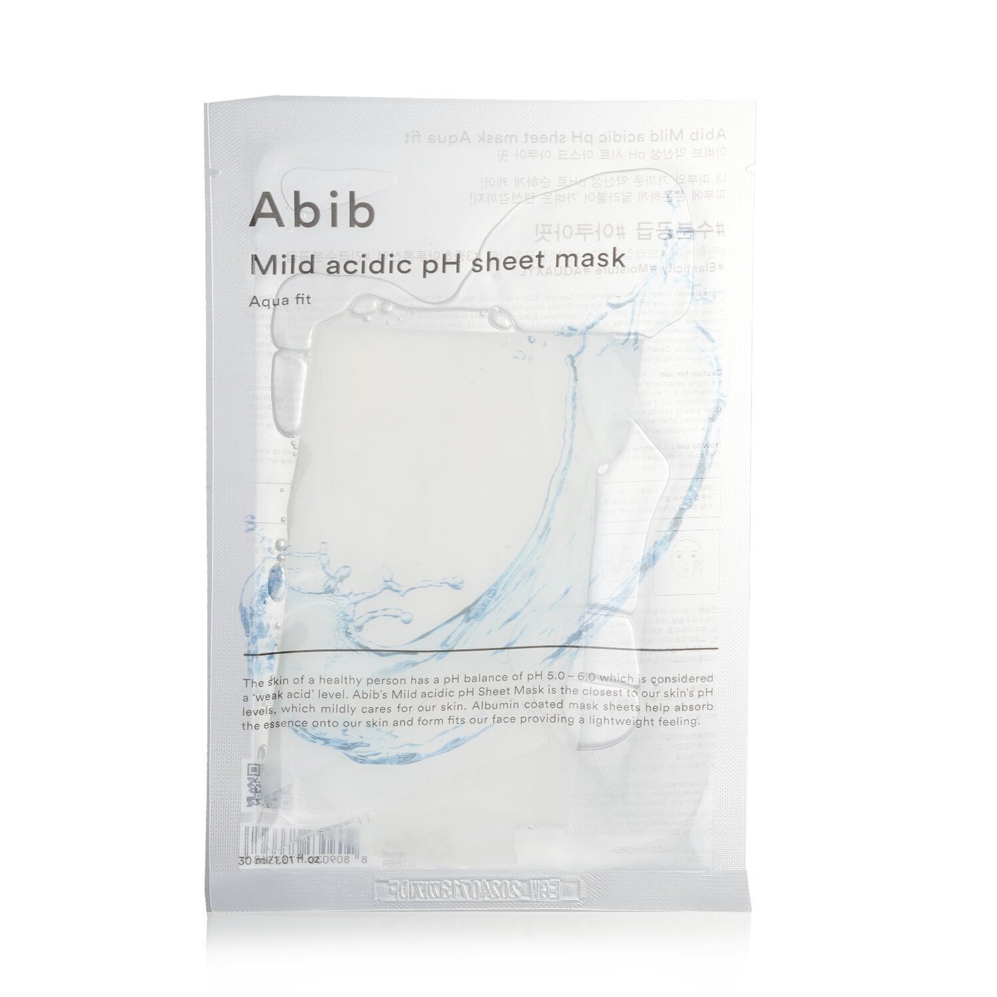 ABIB Mild Acidic Ph Sheet mask Aqua Fit 30ml (1ea)