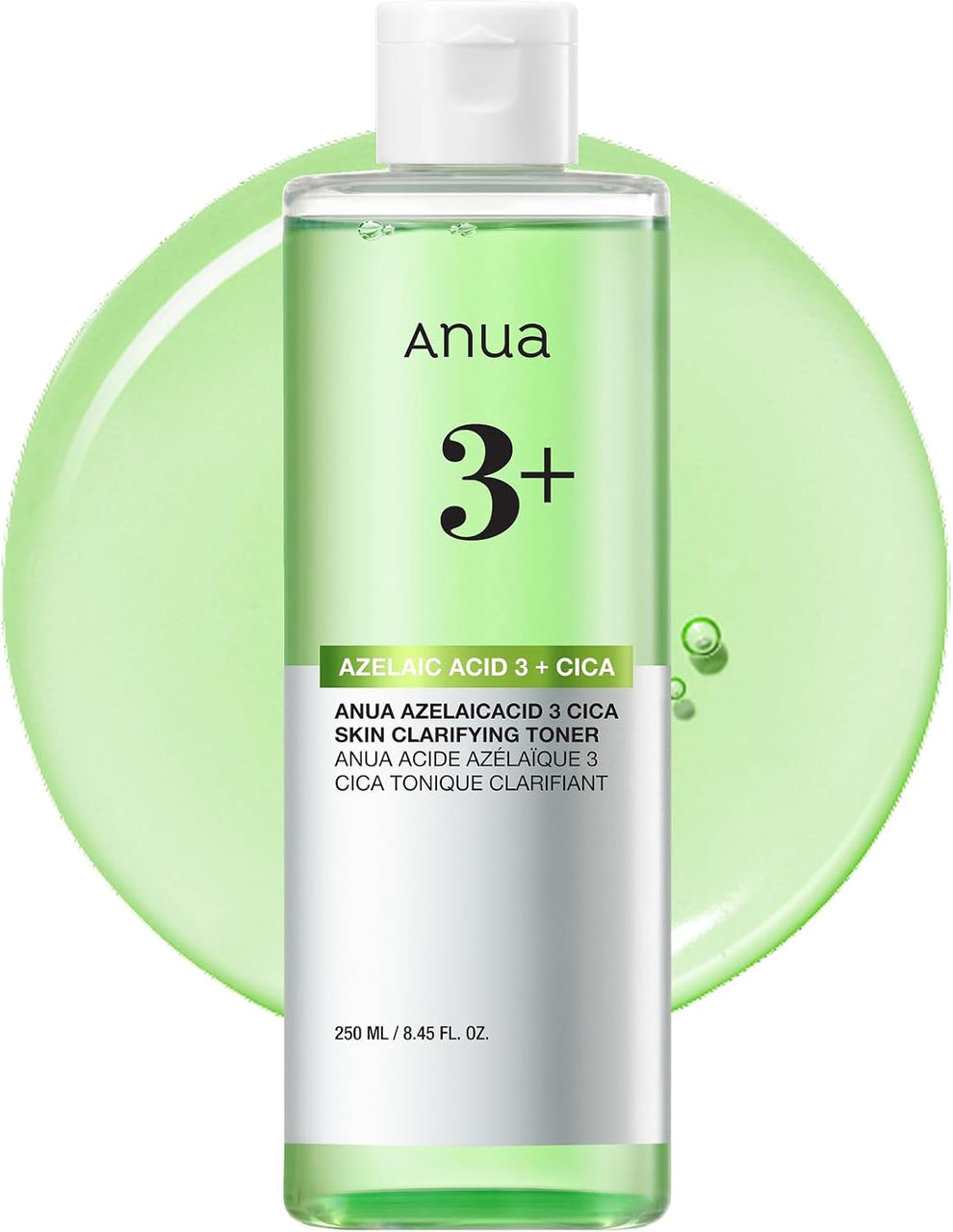 ANUA AZELAIC ACID 3 CICA SKIN CLARIFYING TONER 250ml