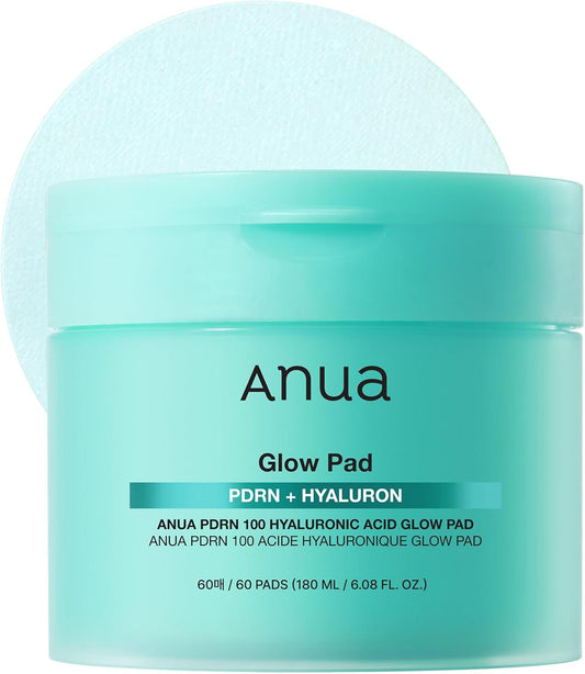 ANUA PDRN 100 Hyaluronic Acid Glow Pad 180ml 60 Pads