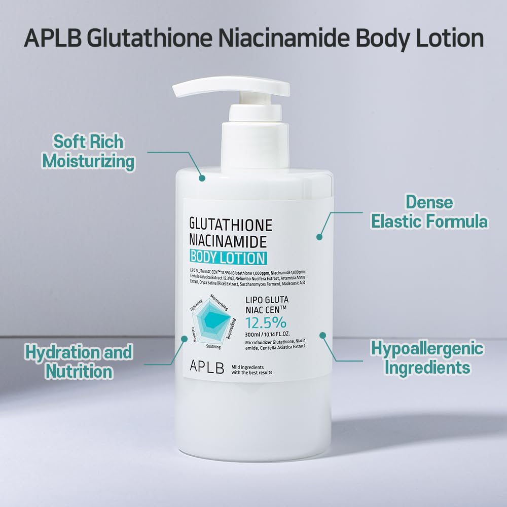 aplb glutathione niacinamide body lotion side effects 300ml Illuminate Your Skin APLB Glutathione Niacinamide Body Lotion