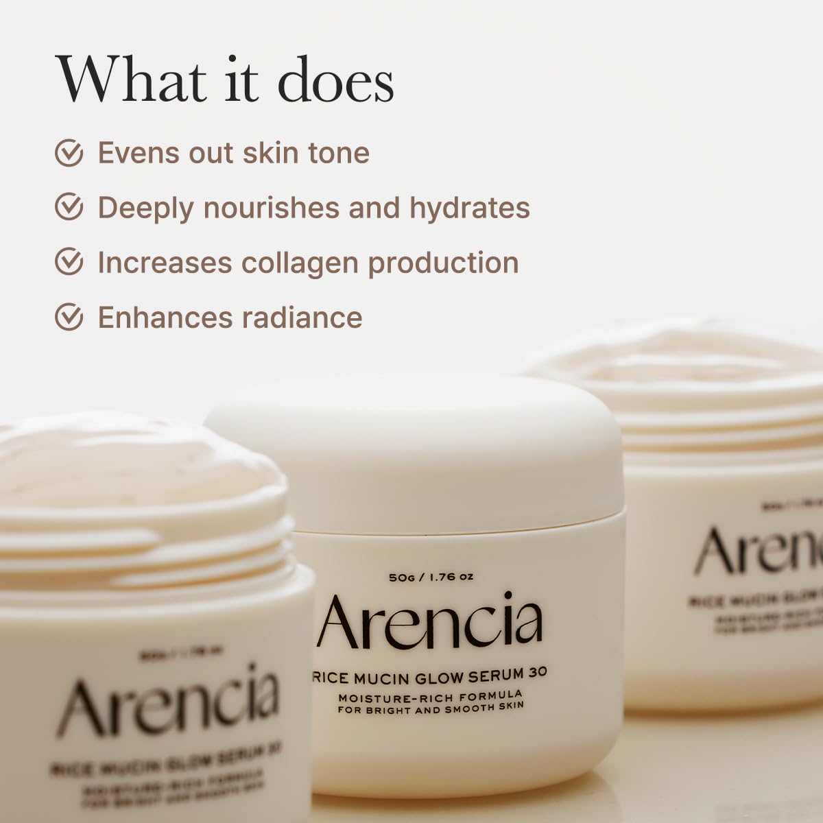 ARENCIA Rice Mucin Glow Serum 30 50ml